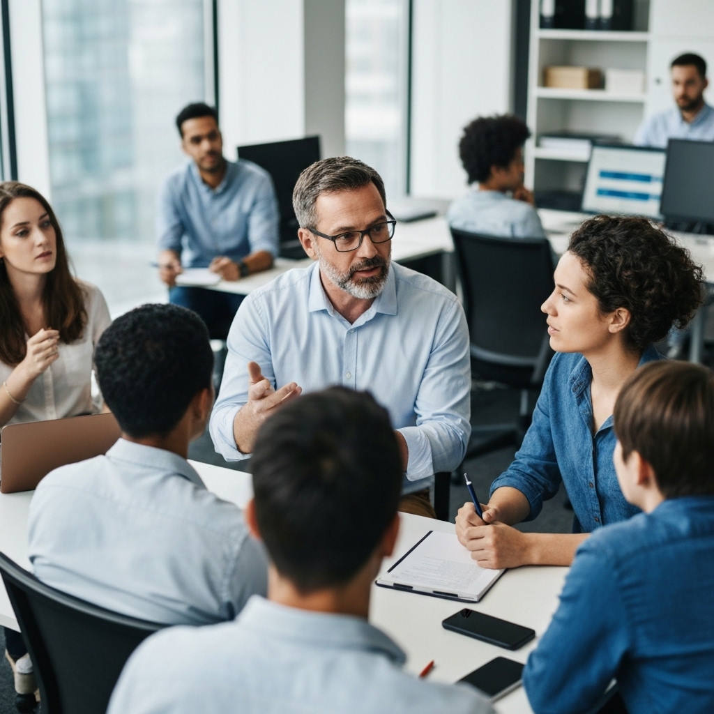 Instructor profesional enseñando